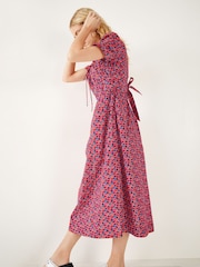 Hush Pink Issy Prairie Midi Dress - Image 3 of 5