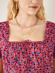 Hush Pink Issy Prairie Midi Dress - Image 4 of 5