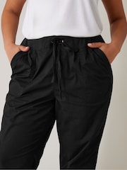Evans Elasticated Waist Cropped Trousers - Image 4 of 4