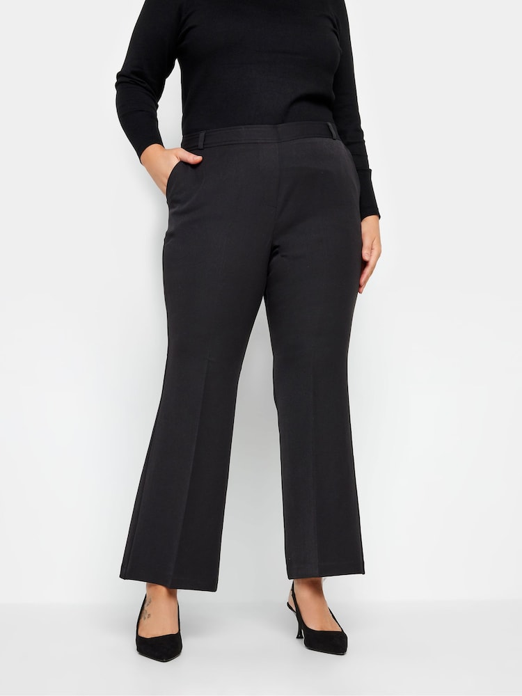 Evans Wide Leg Formal Black Trousers - Image 1 of 2