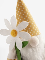 Ochre Yellow Floral Daisy Spring Gonk Plant Pot Doorstop - Image 4 of 4