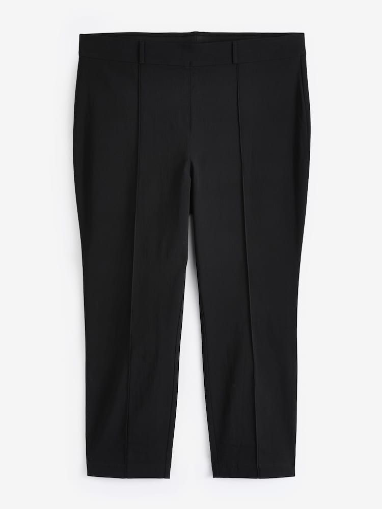 Evans Black Slim Leg Pintuck Front Trousers - Image 2 of 2