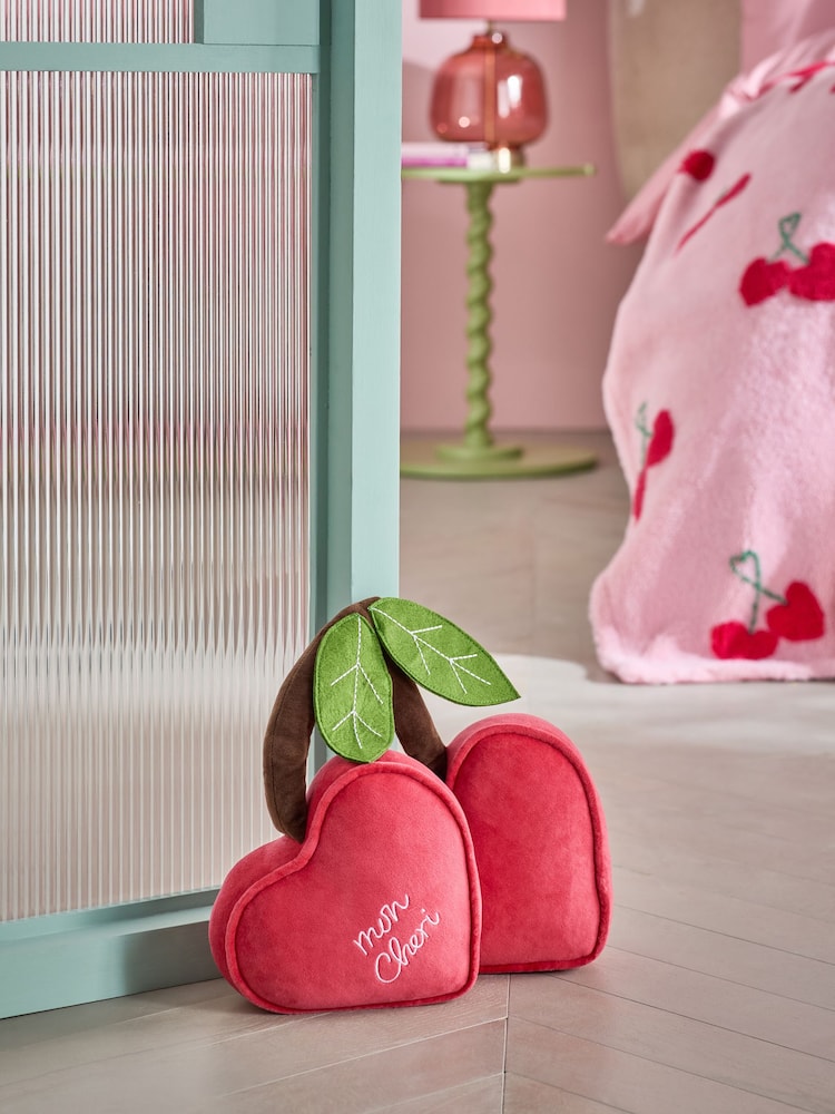 Red Cherry Hearts Valentines Doorstop - Image 1 of 5 Red Cherry Hearts Valentines Doorstop - Image 1 of 5