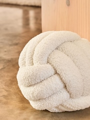 Natural Boucle Knot Doorstop - Image 2 of 4