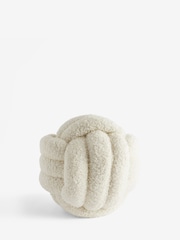 Natural Boucle Knot Doorstop - Image 3 of 4
