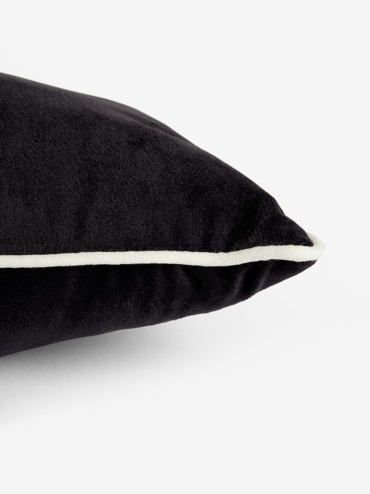 Black Ten Out Of Ten Velvet Embellished Draught Excluder - Image 5 of 5