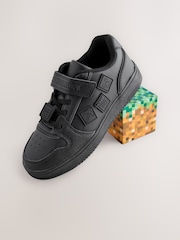 מיינקראפט בצבע שחור - נעלי תחרה אלסטיות לבית הספר עם סגירת סקוץ' - תמונה 8 מתוך 13