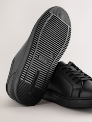 Black Leather Lace Up School Shoes - Image 5 of 5