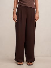 Forever New Brown Dani Straight Leg Pants - Image 1 of 5