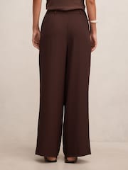 Forever New Brown Dani Straight Leg Pants - Image 2 of 5