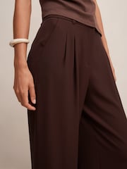 Forever New Brown Dani Straight Leg Pants - Image 3 of 5