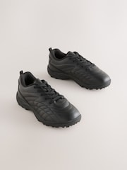 Schwarz - Leather Astro School Trainers - Bild 1 von 6