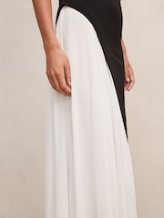 Forever New Black Camille Off Shoulder Contrast Maxi Dress - Image 4 of 4