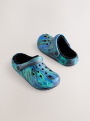 Blue Marble Slippers Clogs - Image 1 of 5