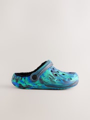 Blue Marble Slippers Clogs - Image 2 of 5