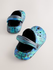 Blue Marble Slippers Clogs - Image 4 of 5