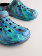 Blue Marble Slippers Clogs - Image 5 of 5
