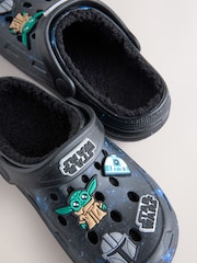 Black Galaxy Star Wars Warm Lined Slipper Clogs - Image 5 of 7