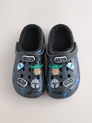 Black Galaxy Star Wars Warm Lined Slipper Clogs - Image 6 of 7