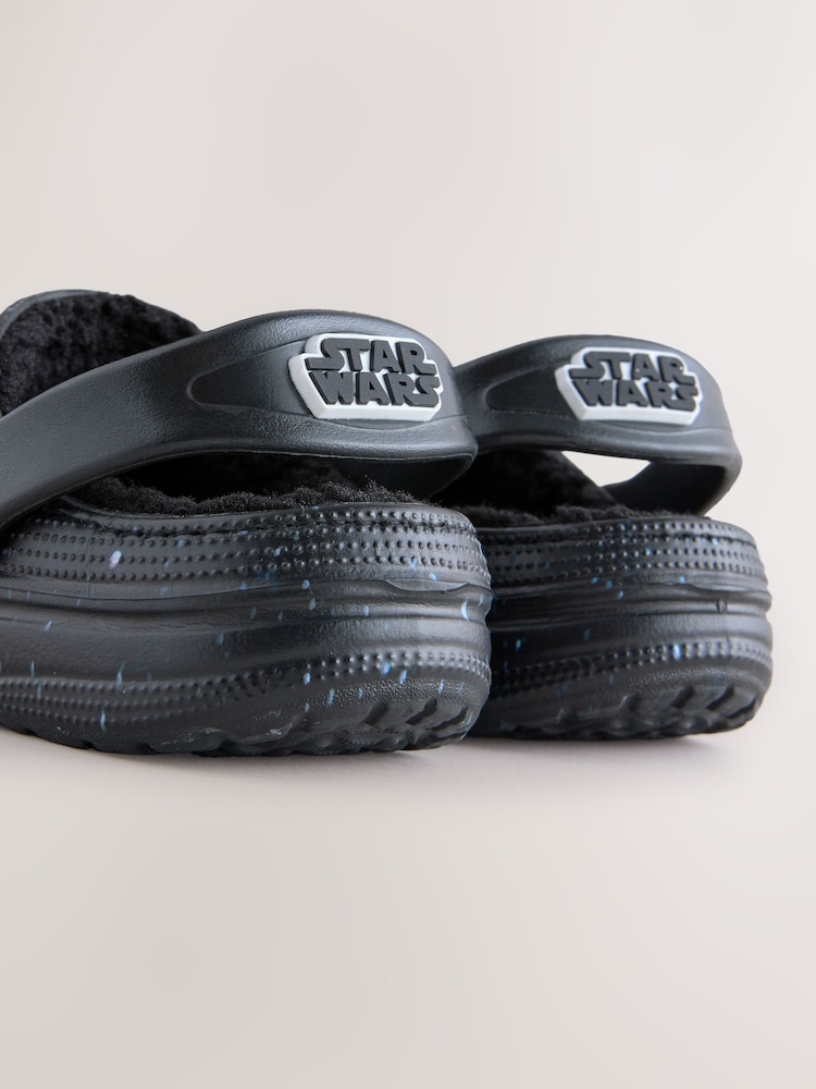 Black Galaxy Star Wars Warm Lined Slipper Clogs - Image 7 of 7