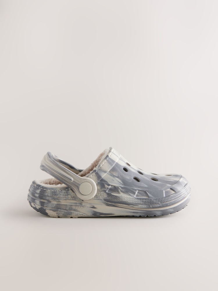 Grey Marble Slippers Clogs - Image 2 of 5