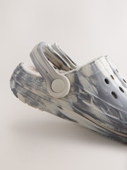 Grey Marble Slippers Clogs - Image 4 of 5