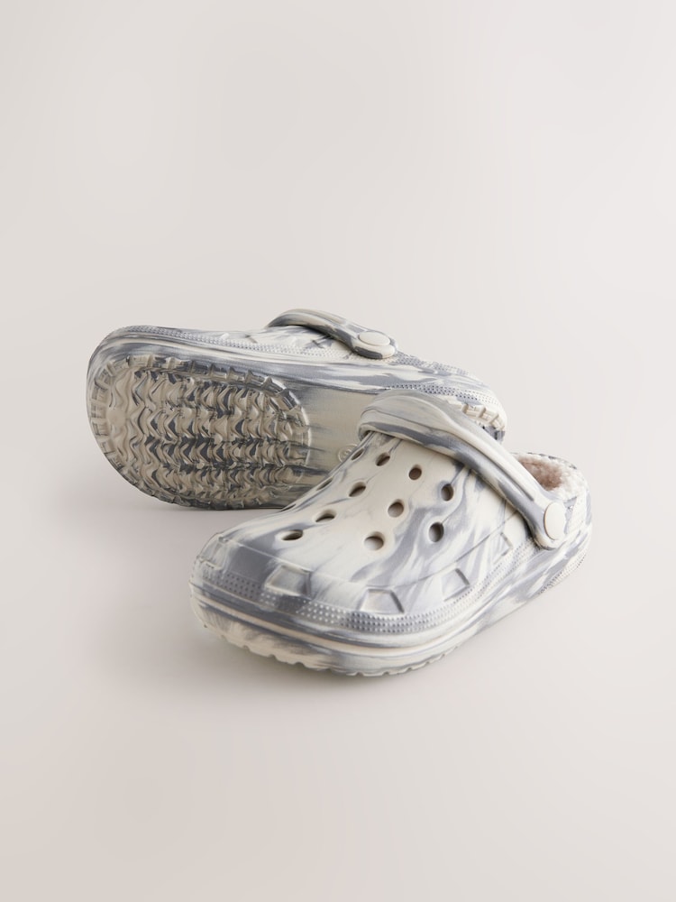 Grey Marble Slippers Clogs - Image 5 of 5