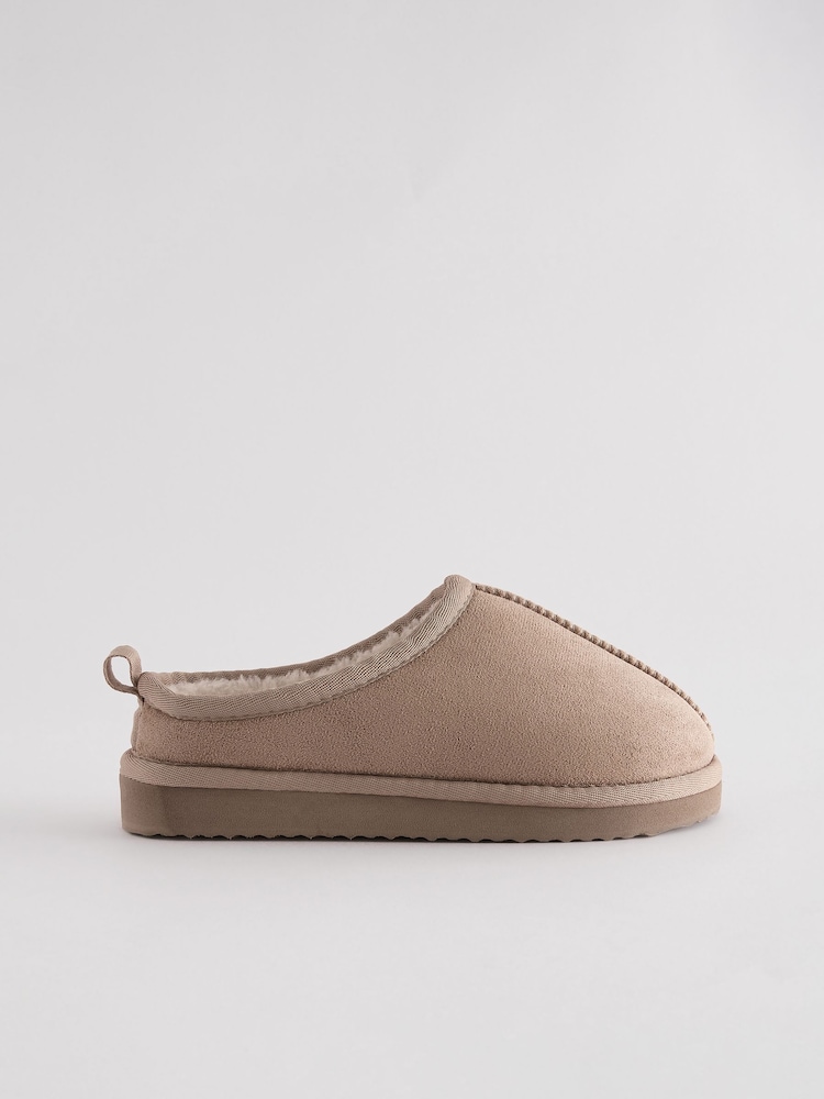 Neutral Cosy Mules Slippers - Image 2 of 5 Neutral Cosy Mules Slippers - Image 2 of 5