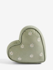 Sage Green Daisy Heart Doorstop - Image 4 of 5