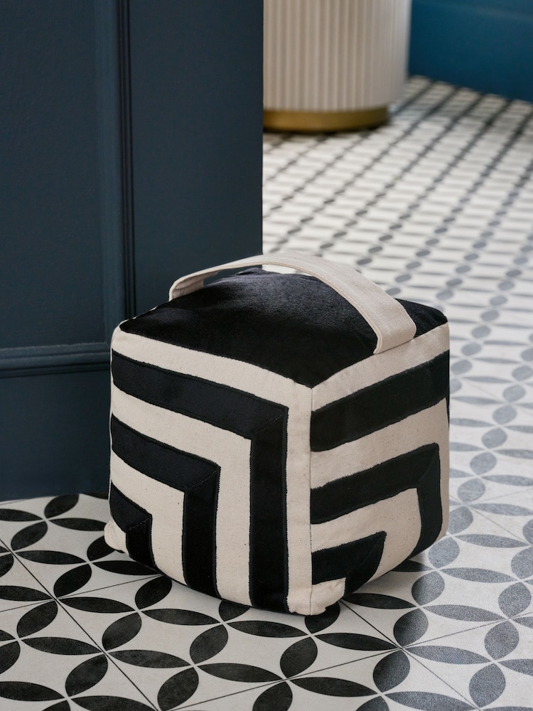 Monochrome Stripe Doorstop - Image 1 of 5