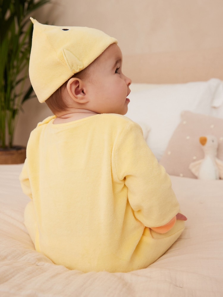 Yellow Chick Baby Sleepsuit & Hat Set (0mths-2yrs) - Image 2 of 10