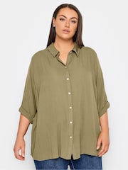Evans Green Button Through Shirt - Image 1 of 1