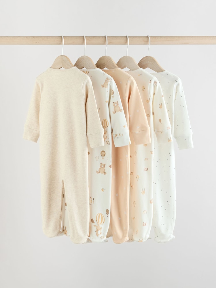 Neutral Bear Character Sleepsuits 5 Pack (0mths-2yrs) (0mths-2yrs) - Image 2 of 10