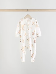 Neutral Bear Character Sleepsuits 5 Pack (0mths-2yrs) (0mths-2yrs) - Image 7 of 10
