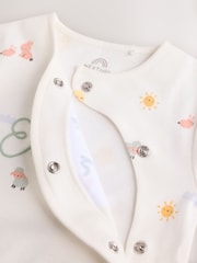 White My First Easter Baby Embroidered Sleepsuit (0-12mths) - Image 11 of 11