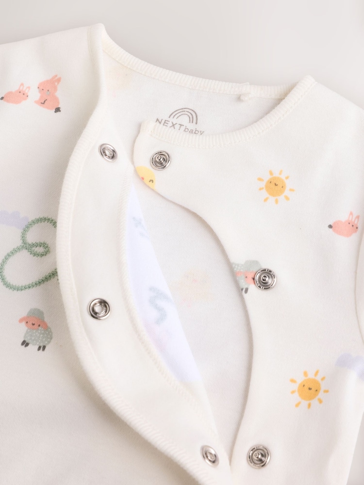 White My First Easter Baby Embroidered Sleepsuit (0-12mths) - Image 11 of 11