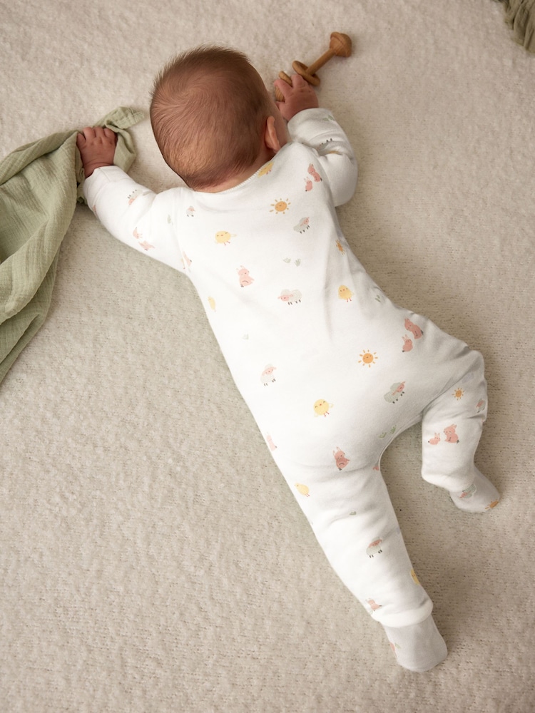 White My First Easter Baby Embroidered Sleepsuit (0-12mths) - Image 2 of 11