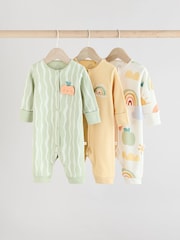 Multicolor - Rainbow Baby Footless Sleepsuits 3 Pack (0mths-3yrs) - Imagen 1 de 13