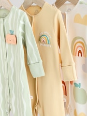 Multicolor - Rainbow Baby Footless Sleepsuits 3 Pack (0mths-3yrs) - Imagen 10 de 13