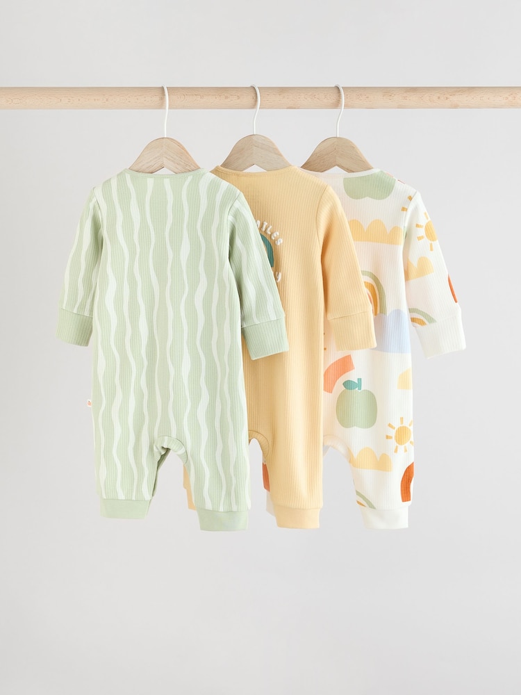 Multicolor - Rainbow Baby Footless Sleepsuits 3 Pack (0mths-3yrs) - Imagen 2 de 13