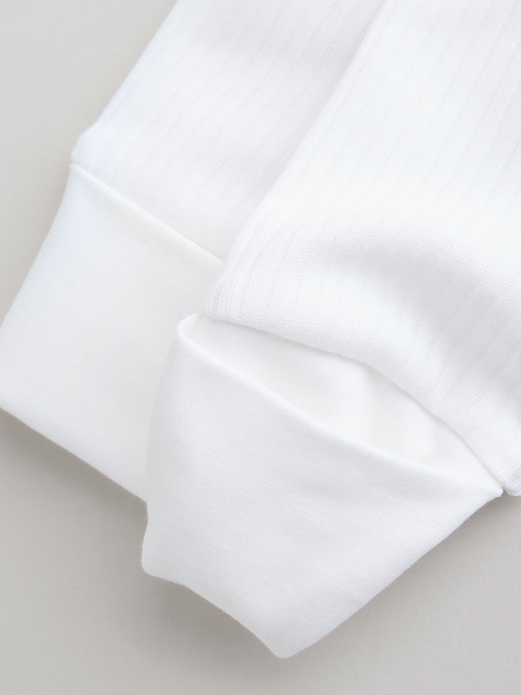 Blanc - Lot de 3 dors-bien zippés sans pieds 100% coton (02ans) - Image 9 of 10