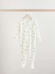 White/Black Two Way Zip Baby Sleepsuits 4 Pack (0mths-2yrs) (0mths-2yrs) - Image 3 of 14