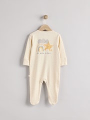 Blanco - Conjunto de gorro y pijama tipo pelele de algodón 100 % para bebé con mensaje "I'm New Here" (0-6 meses) - Imagen 7 de 14
