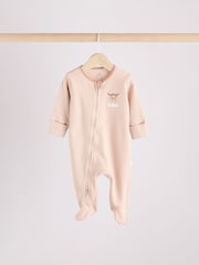 Neutral Hamish Baby 100% Cotton Sleepsuits 3 Pack (0mths-2yrs) - Image 2 of 14