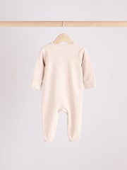 Neutral Hamish Baby 100% Cotton Sleepsuits 3 Pack (0mths-2yrs) - Image 4 of 14