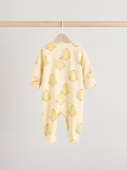 Rumena - dojenček Spring Two Way Zip 100% Cotton Sleepsuits 3 Paket (0mesec-2leto) - Slika 6 iz 11