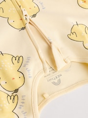 Rumena - dojenček Spring Two Way Zip 100% Cotton Sleepsuits 3 Paket (0mesec-2leto) - Slika 8 iz 11