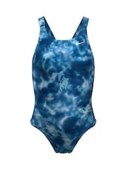 Nike купальник с принтом тай-дай и вырезом на спине - Image 1 of 3