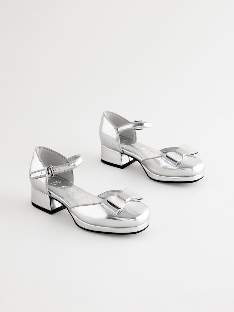 Baker by Ted Baker Girls Platform Heel Ocassion Bow Shoes - Image 1 of 6