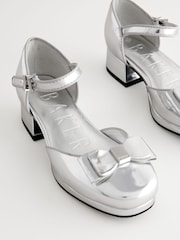 Baker by Ted Baker Girls Platform Heel Ocassion Bow Shoes - Image 3 of 6